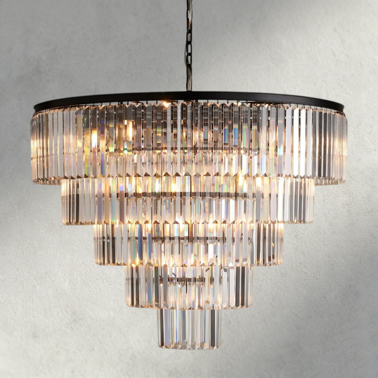 Bronze Leyland Tiered Round Chandelier
