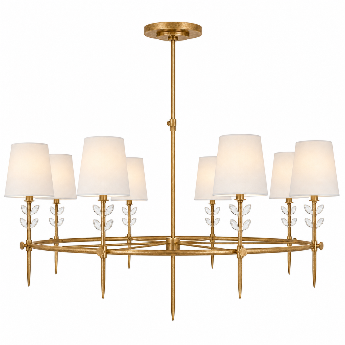 Bryant Glass Large Ring Chandelier