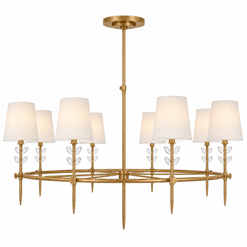 Bryant Glass Large Ring Chandelier