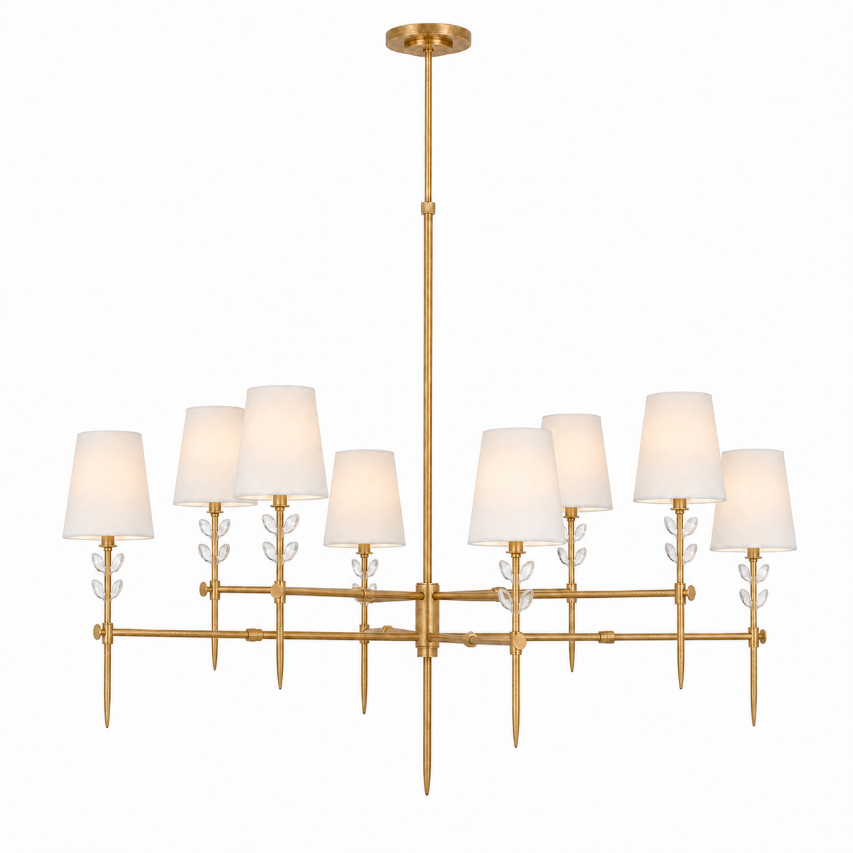 Bryant Extra Large Two Tier Glass Chandelier