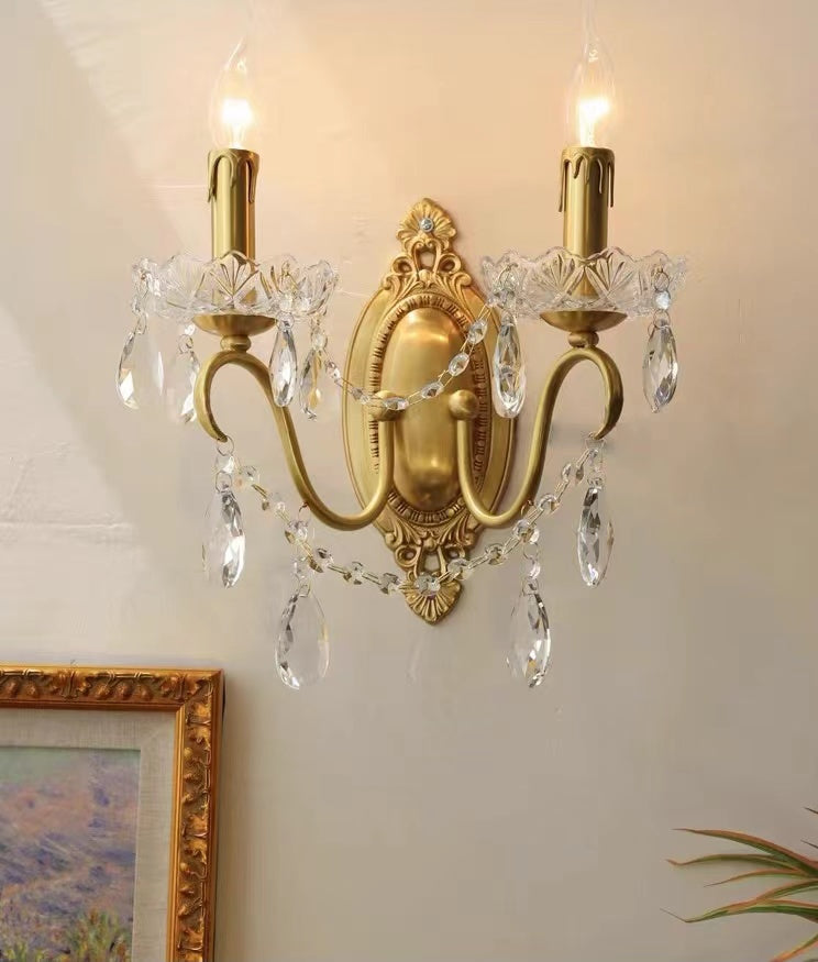Traditional French Modern Candle Chandelier for Living Room Bedroom