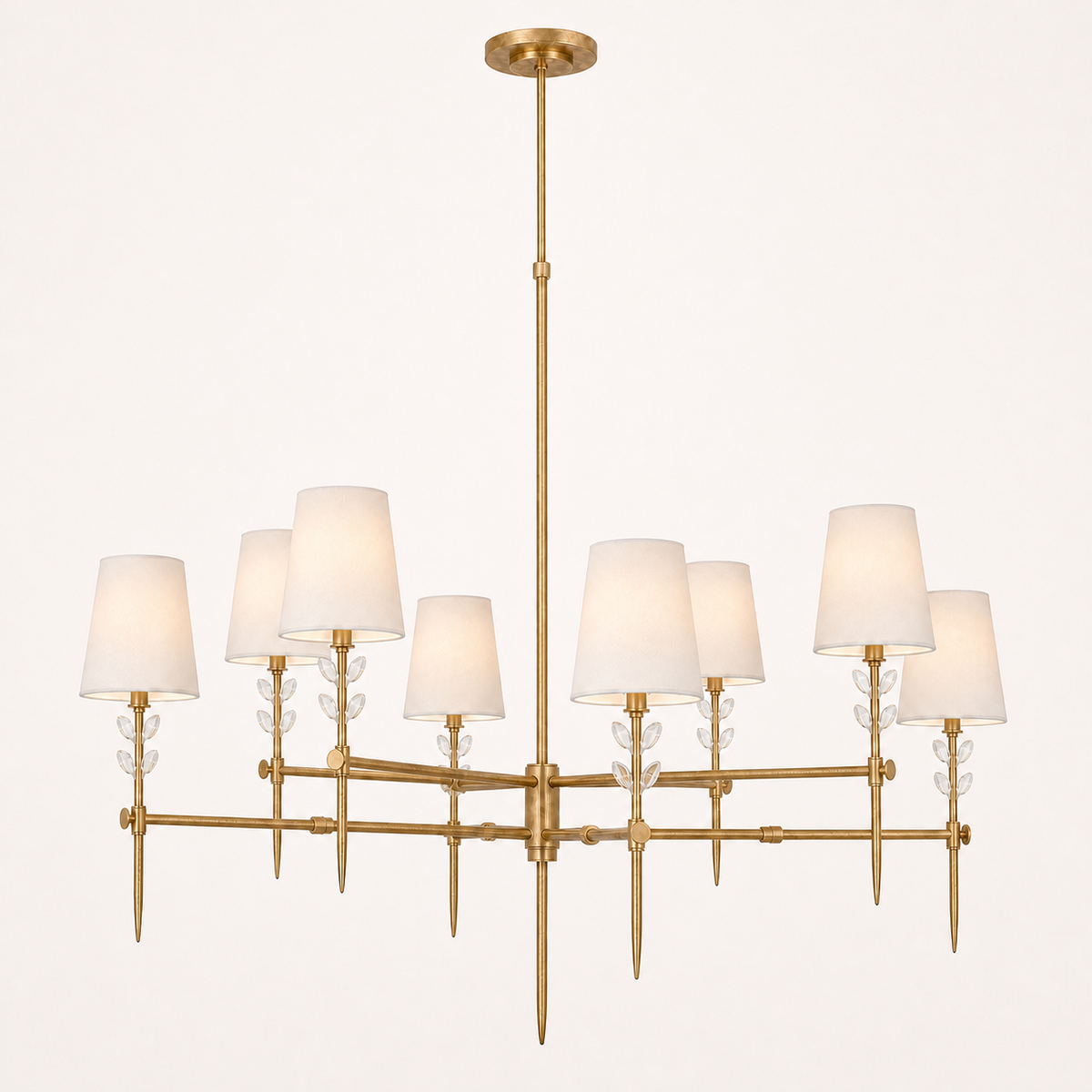 Bryant Extra Large Two Tier Glass Chandelier