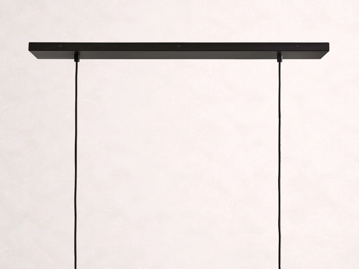 Lena Linear Wood Glass Chandelier 47-Inch62-Inch72-Inchl