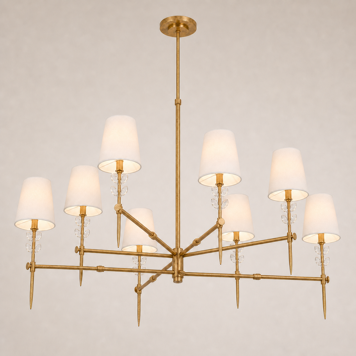 Bryant Extra Large Two Tier Glass Chandelier