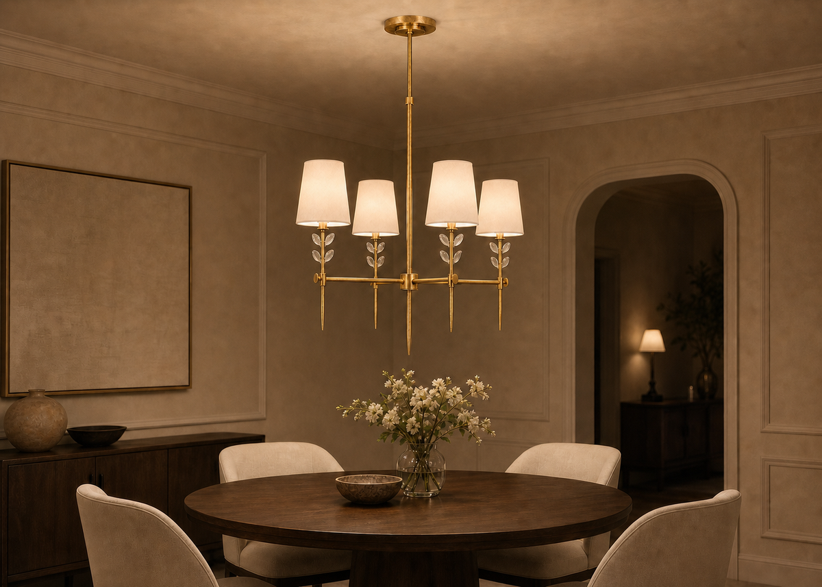 Baker Glass Chandelier