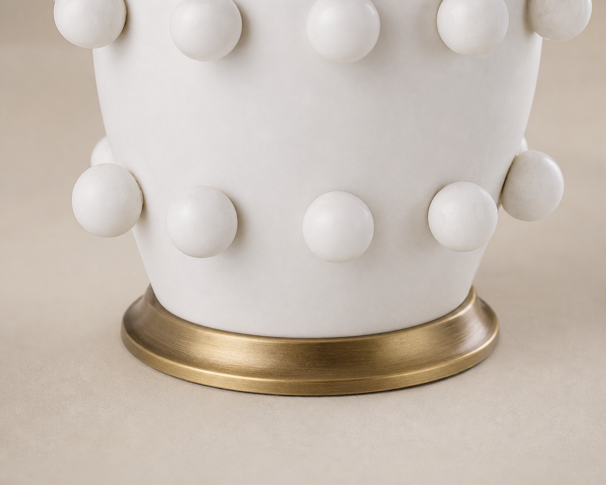 Polka Dot Porcelain Table Lamp
