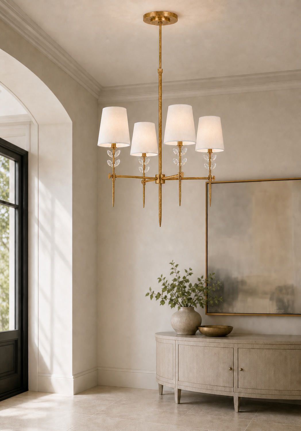 Baker Glass Chandelier