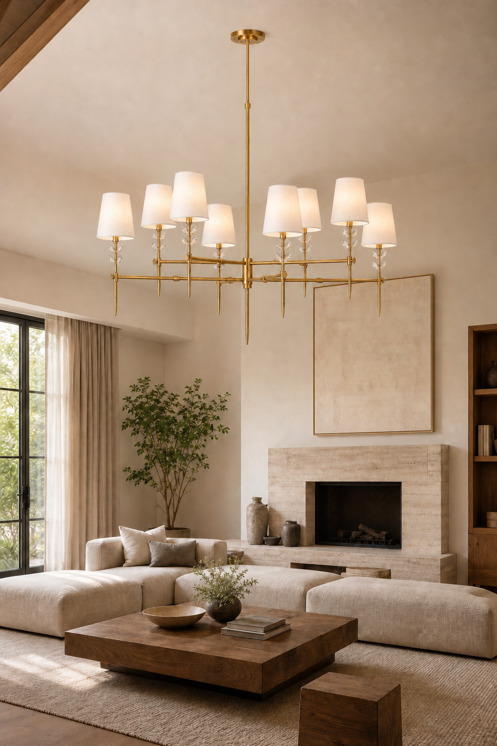 Bryant Extra Large Two Tier Glass Chandelier