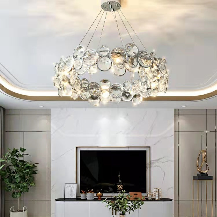Designer Crystal Chandelier for Living Room Bedroom Ceiling Light