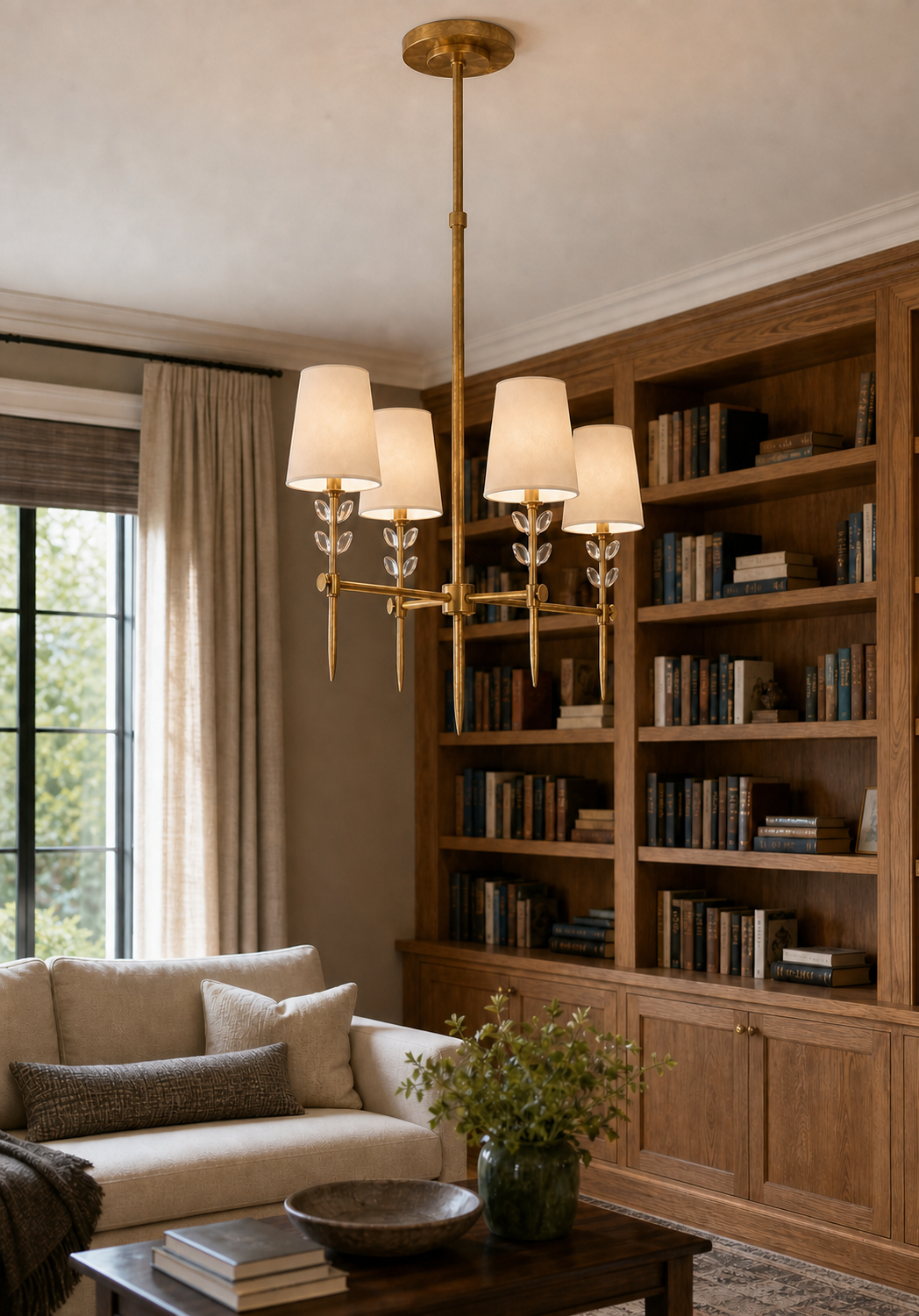 Baker Glass Chandelier