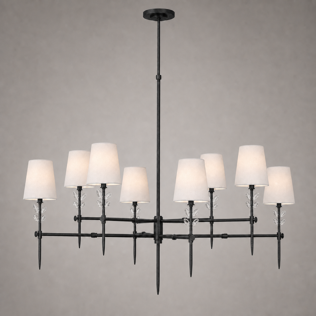 Bryant Extra Large Two Tier Glass Chandelier