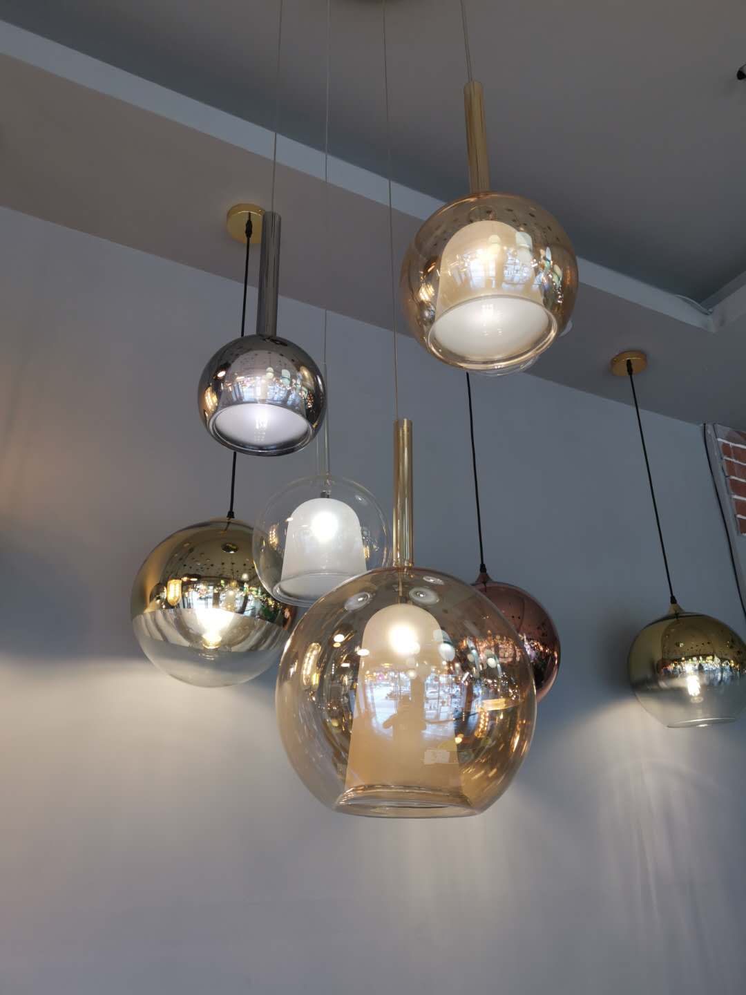 Nordic Bubble Glass Pendant Chandelier for Living Room / bedside / dining Room