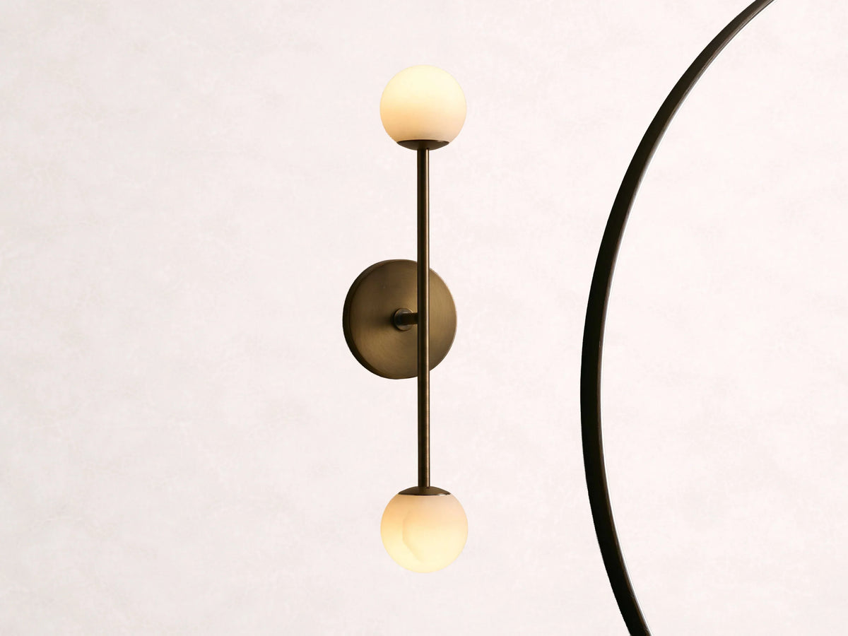 Girouette Alabaster Double Sconce