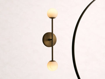 Girouette Alabaster Double Sconce