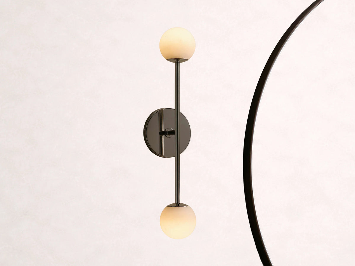 Girouette Alabaster Double Sconce