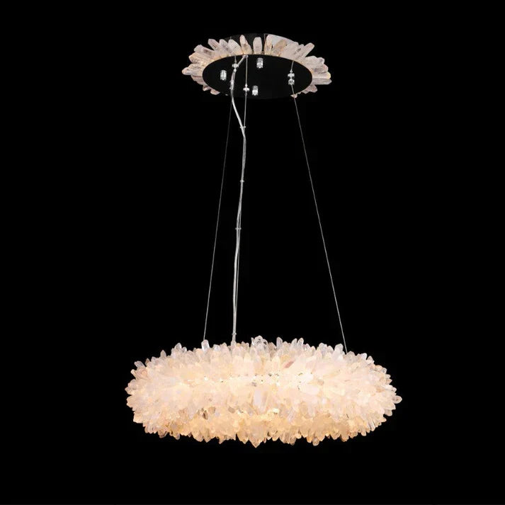 Modern Round / oval / linear / square Natural Crystal Chandelier