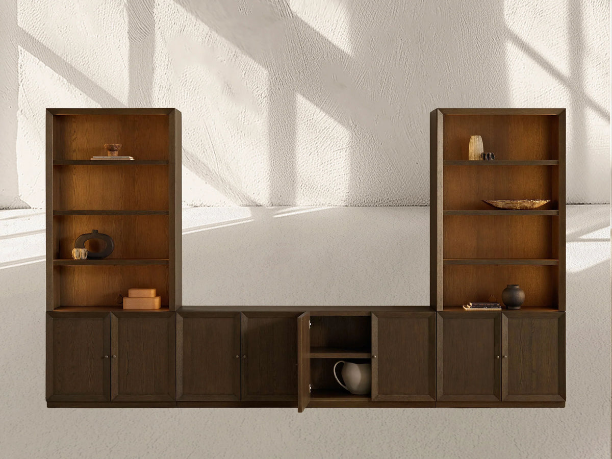 Nason Modular Open Media Cabinet Set