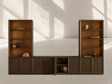 Nason Modular Open Media Cabinet Set
