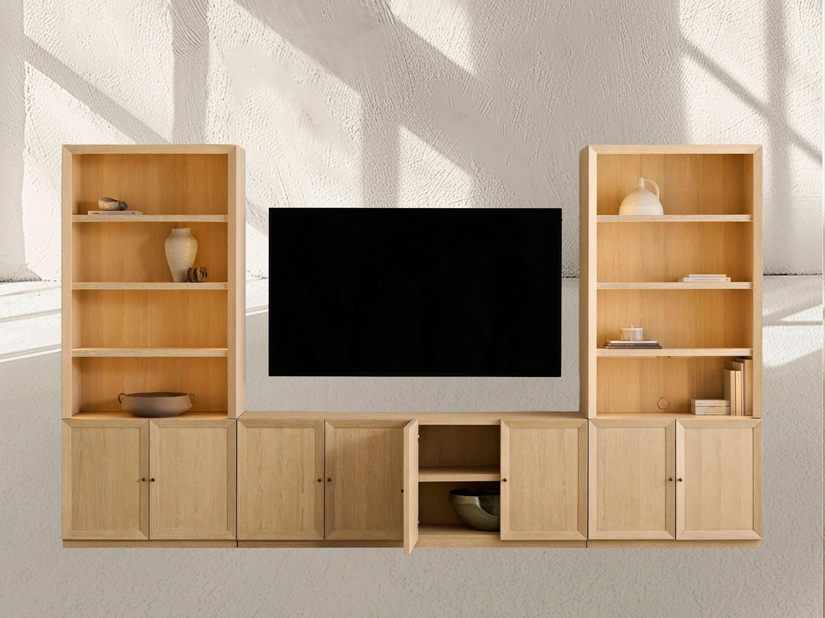 Nason Modular Open Media Cabinet Set
