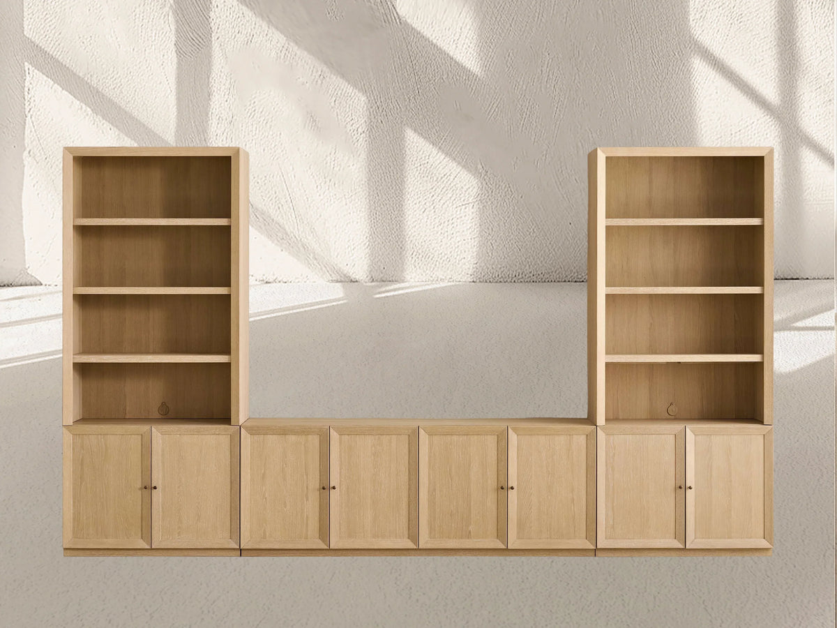 Nason Modular Open Media Cabinet Set