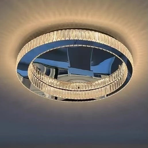 Modern Round Crystal Ceiling Chandelier for Living Room / dining Room