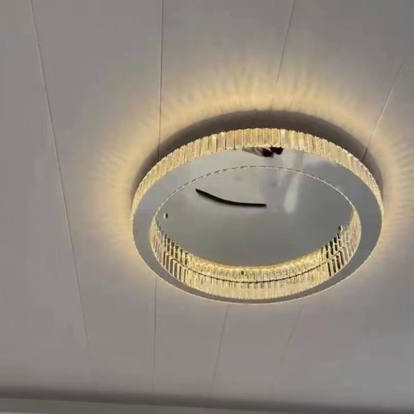 Modern Round Crystal Ceiling Chandelier for Living Room / dining Room