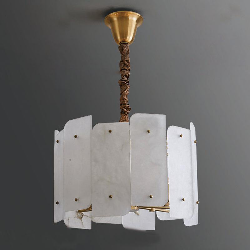 Alabaster Lorry Round Chandelier 20-Inch31"