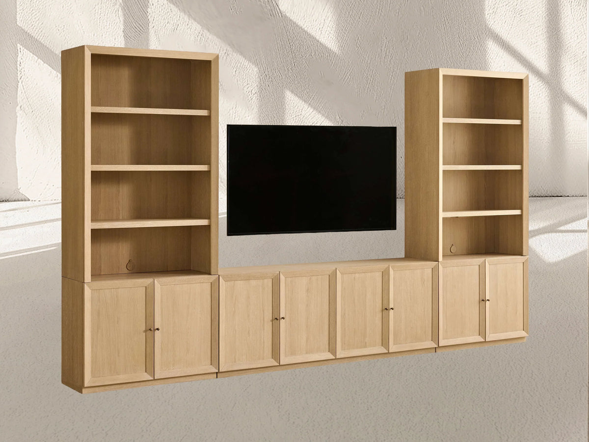 Nason Modular Open Media Cabinet Set