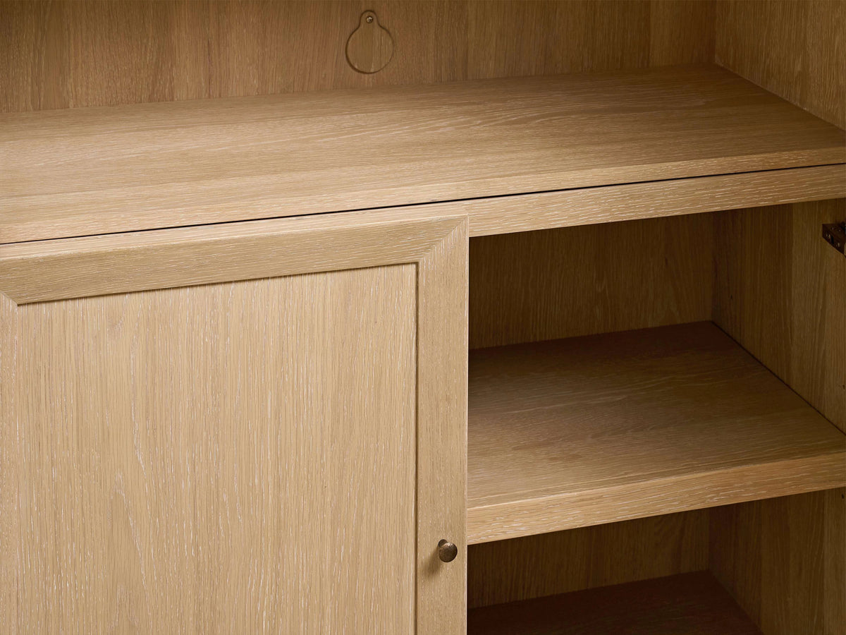 Nason Modular Glass Media Cabinet Set