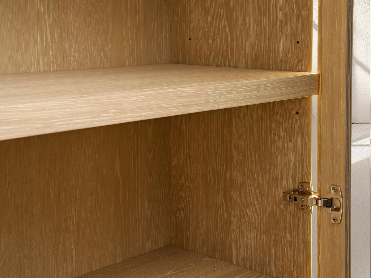 Nason Modular Glass Media Cabinet Set