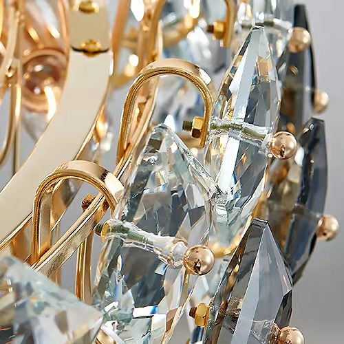 Prismatic Crystal Chandelier for Living Room Dining Room Ceiling Light