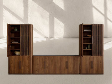 Piermont Modular Reeded Media Cabinet Set