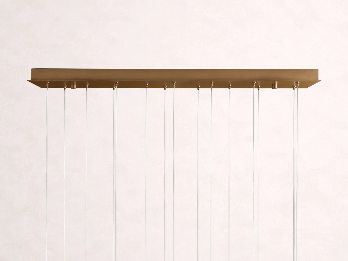 Arica Alabaster Rectangular Chandelier