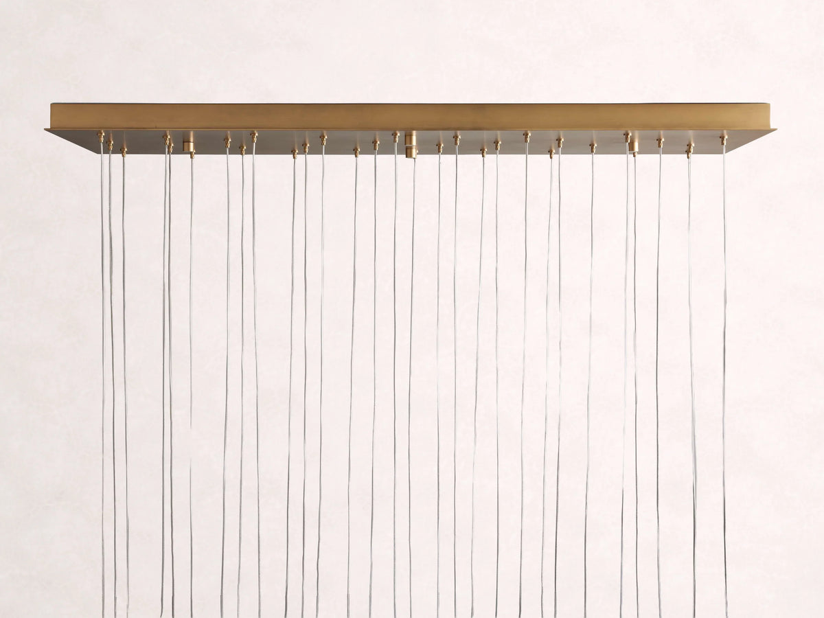 Arica Alabaster Rectangular Chandelier