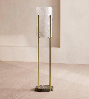 Lea Glass Floor Lamp 63-Inchh