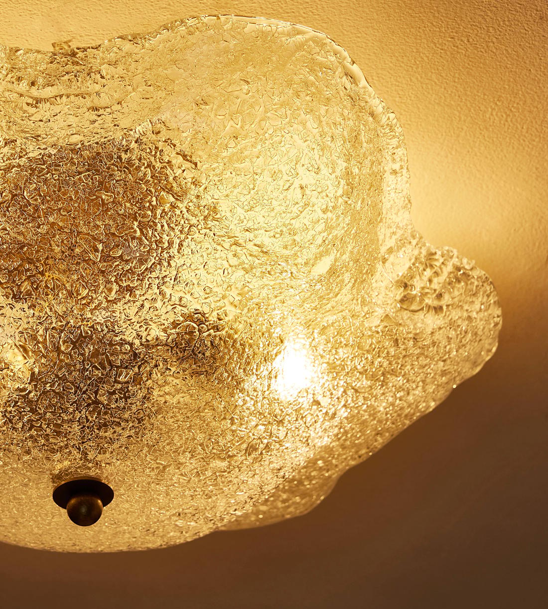 Flavia Glass Flush Light 16-Inchw