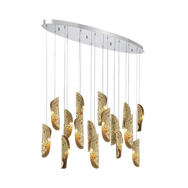 Flare Oval Multi Light Chandelier