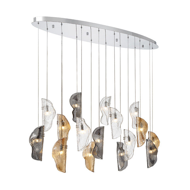 Flare Oval Multi Light Chandelier
