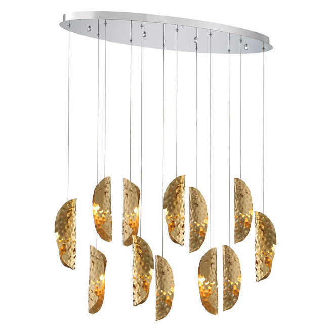 Flare Oval Multi Light Chandelier