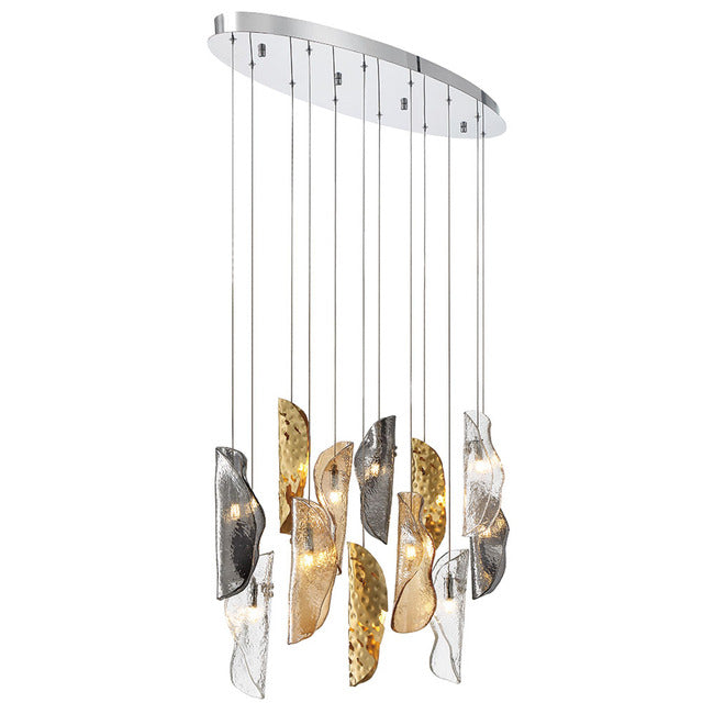 Flare Oval Multi Light Chandelier