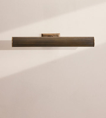 18-Inch Ribbed Brass Picture Light - Erhaus product image 1
