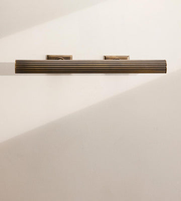28-Inch Ribbed Brass Picture Light - Erhaus product image 1