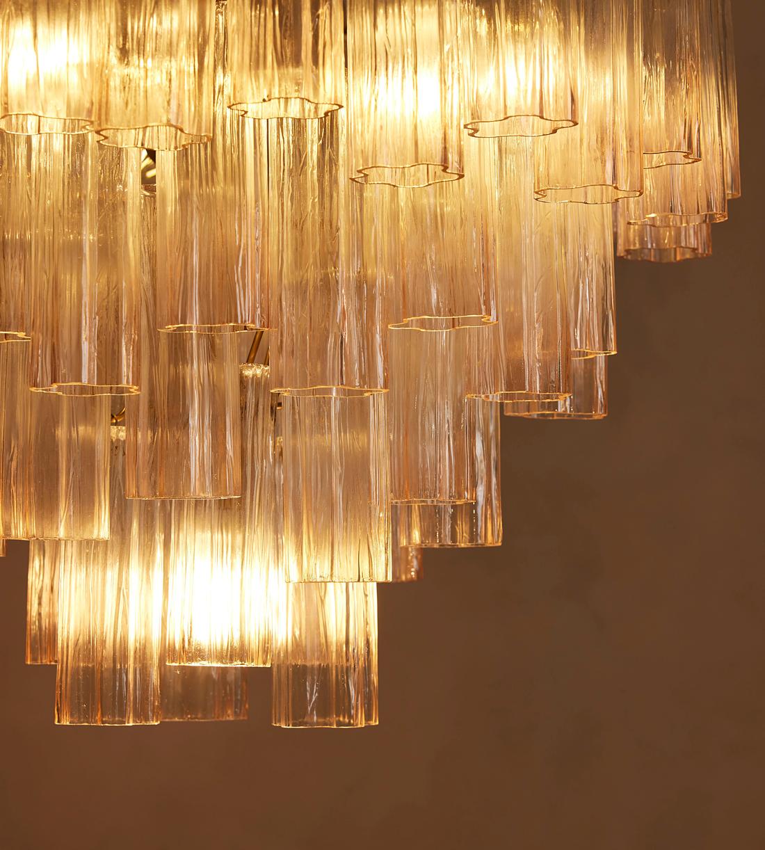 Chiara Glass Chandelier 30-Inchw