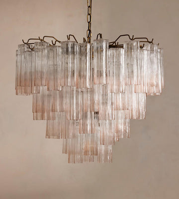 Chiara Glass Chandelier 30-Inchw