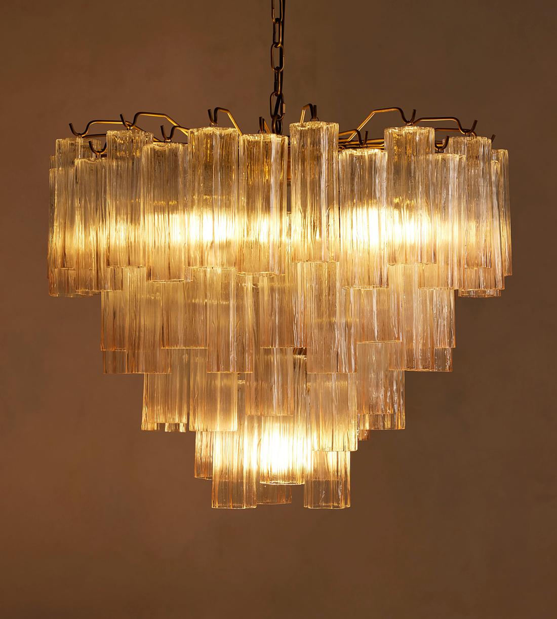 Chiara Glass Chandelier 30-Inchw