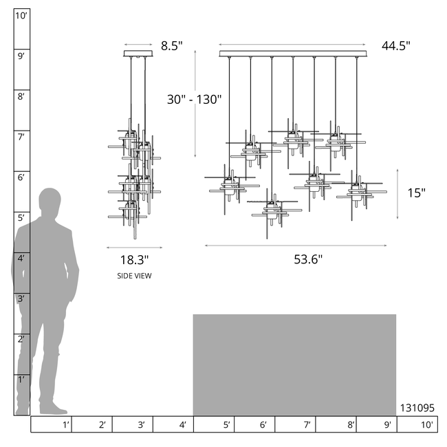 Nova Linear Multi Light Pendant