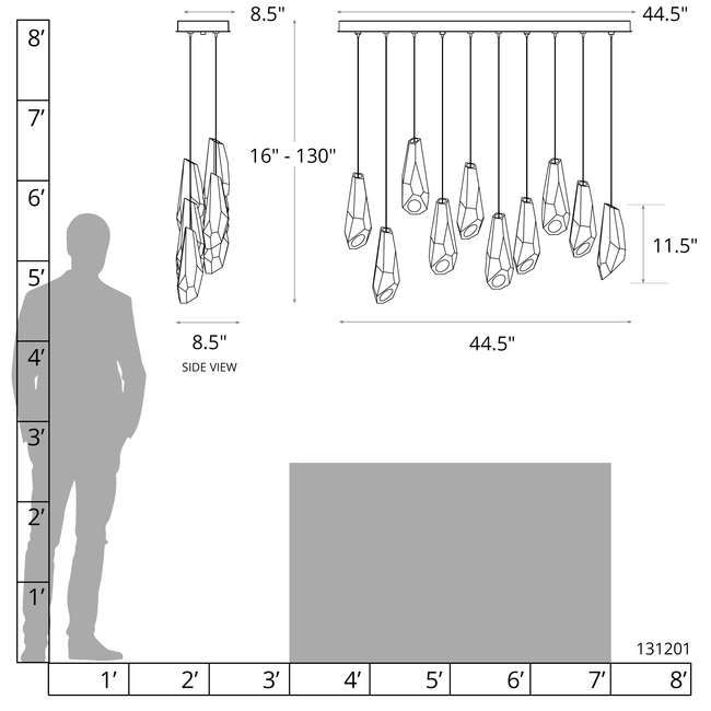 Nova Linear Multi Light Pendant