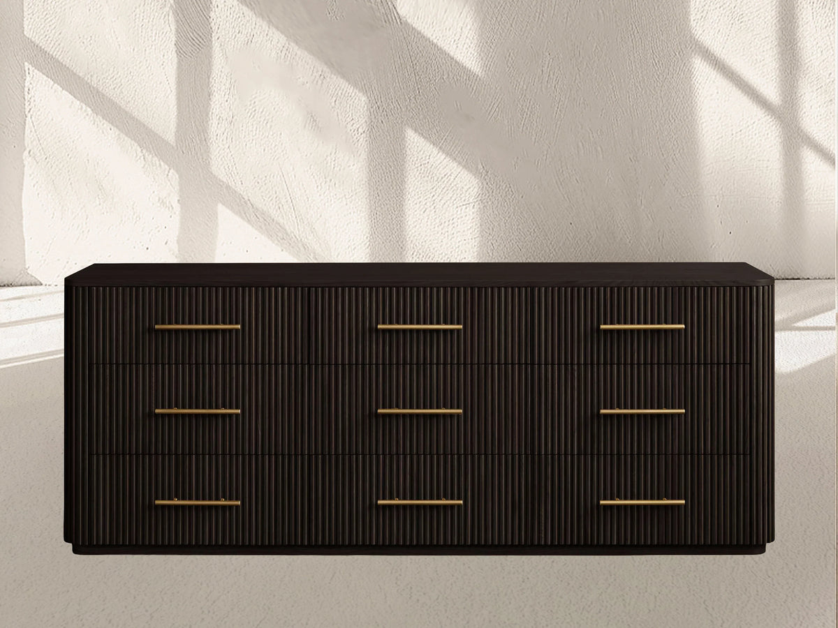 Finnley Wood Nine-Drawer Dresser