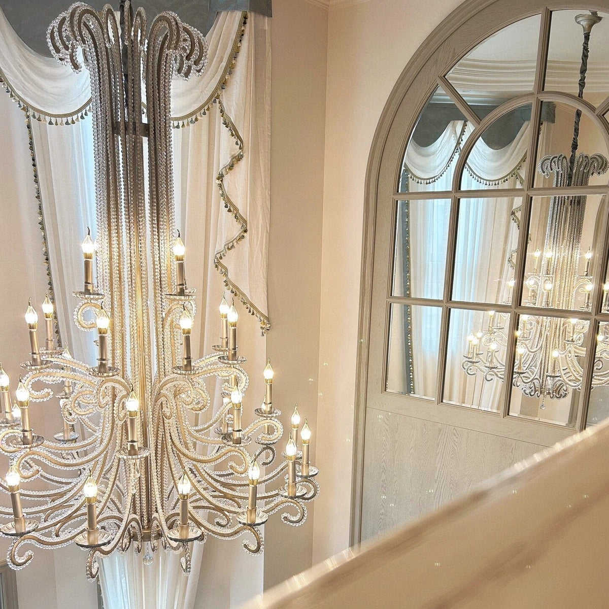 Vintage Octopus Tentacle Crystal Chandelier with K9 Crystal and Metal Finish for Living Room