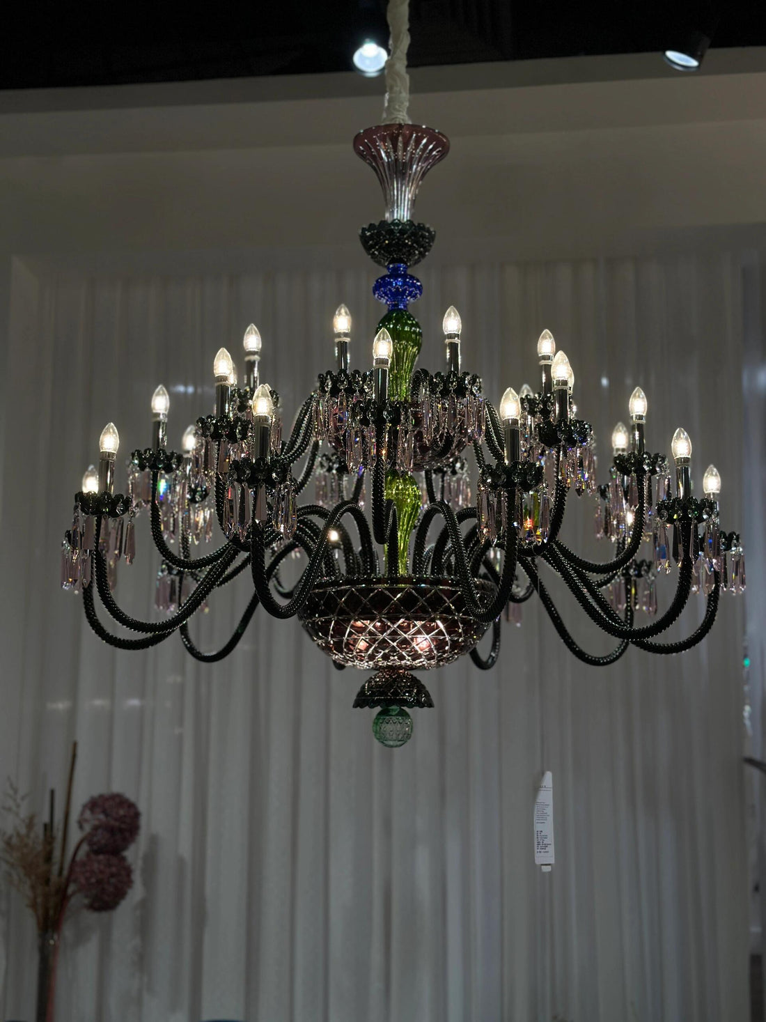Luxury Empire Colorful Crystal Chandelier for Living Room / bedroom / entryway / hotel / restaurant